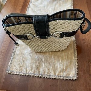 ❌SOLD❌Brighton Straw leather tote.